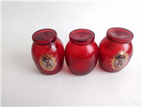  3 لیوان دستساز قدیمی رنگ شده شاه عباسی