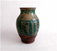  مرتبونی یا روغندون سفالی کهنه قاجاری 