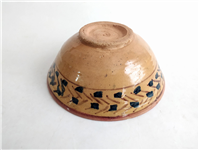  کاسه سفالی میبد کاردست نقاشی شده لعابدار