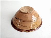  کاسه سفالی میبد کاردست نقاشی شده لعابدار