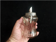  شکر ریز یا شکرپاش قدیمی استیل و شیشه 