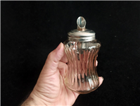  شکر ریز یا شکرپاش قدیمی استیل و شیشه 