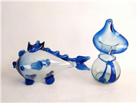  گلدان و تنگ ماهی قدیمی دستساز زیبا 