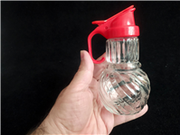  شکر ریز یا شکرپاش قدیمی دسته دار شیشه ای