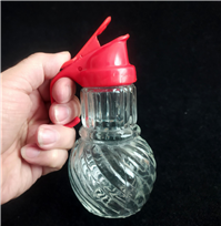  شکر ریز یا شکرپاش قدیمی دسته دار شیشه ای