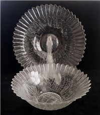  ظروف زیر و روی قدیمی طرح گل بزرگ