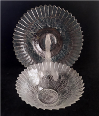  ظروف زیر و روی قدیمی طرح گل بزرگ