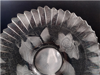 شیرینی یا میوه خوری بزرگ دو رنگ طرح گل