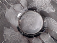 شیرینی یا میوه خوری بزرگ دو رنگ طرح گل