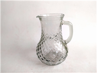 پارچ شیشه ای قدیمی زیبا طرح خشتی