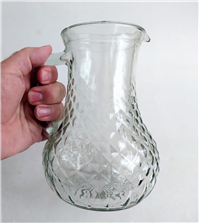 پارچ شیشه ای قدیمی زیبا طرح خشتی