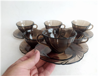  فنجان نعلبکی پیچ دودی ورکو Vereco فرانسه