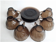  فنجان نعلبکی پیچ دودی ورکو Vereco فرانسه