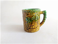  لیوان سرامیکی طرح میوه و سبد حصیری