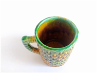  لیوان سرامیکی طرح میوه و سبد حصیری