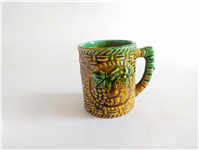  لیوان سرامیکی طرح میوه و سبد حصیری