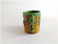  لیوان سرامیکی طرح میوه و سبد حصیری