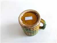  لیوان سرامیکی طرح میوه و سبد حصیری