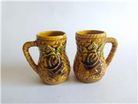  جفت لیوان سرامیکی طرح گل قدیمی زیبا 