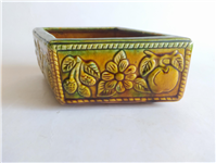  ظرف شکلات خوری قدیمی طرح گل و میوه 