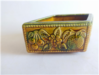  ظرف شکلات خوری قدیمی طرح گل و میوه 