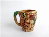  لیوان سرامیکی طرح گل و میوه قدیمی زیبا