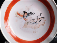  دیوارکوب قدیمی طرح زن چینی سایز کوچک