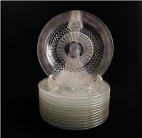 13 عدد پیش دستی نو قدیمی دو رنگ زیبا 