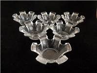  6 عدد ظرف آجیل خوری قدیمی بلوری