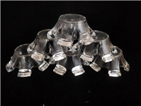  6 عدد ظرف آجیل خوری قدیمی بلوری