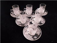  استکان نعلبکی گل برجسته سوگا SOGA ژاپن