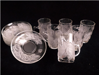  استکان نعلبکی گل برجسته سوگا SOGA ژاپن