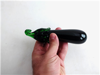 بادمجان شیشه ای دست ساز قدیمی کمیاب 