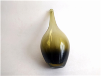  سالونگ یا گلدان بزرگ شیشه ای زیتونی