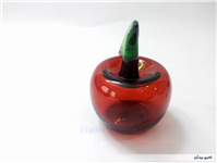  سیب قرمز شیشه ای دستساز قدیمی سفره هفت سین 