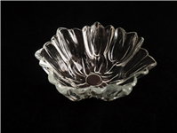  شکلات خوری قدیمی بلوری طرح گل لاله