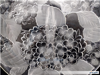 ظرف میوه یا شیرینی قدیمی طرح گل دورنگ