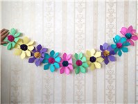 کاغذ کشی ریسه تزئین تولد نوستالژی دهه 60 