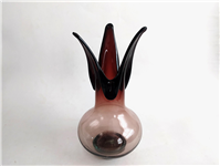 گلدان دست ساز سایز بزرگ زرشکی قدیمی