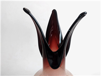 گلدان دست ساز سایز بزرگ زرشکی قدیمی