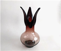 گلدان دست ساز سایز بزرگ زرشکی قدیمی