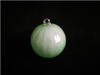 گوی شیشه ای درخت کریسمس سبز و سفید 