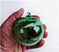 گوی شیشه ای درخت کریسمس طرح ترکدار