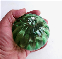 گوی شیشه ای درخت کریسمس طرحدار سبز