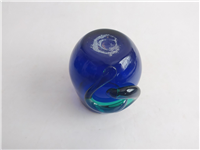 لیوان دستساز شیشه ای قدیمی رنگ کبالتی