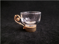  یکدست فنجان قدیمی طلایی همراه با قاشق 