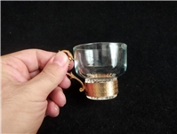  یکدست فنجان قدیمی طلایی همراه با قاشق 