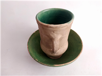 خمره و تغار یا کاسه بسیار قدیمی لعابدار