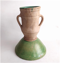 خمره و تغار یا کاسه بسیار قدیمی لعابدار