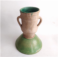 خمره و تغار یا کاسه بسیار قدیمی لعابدار